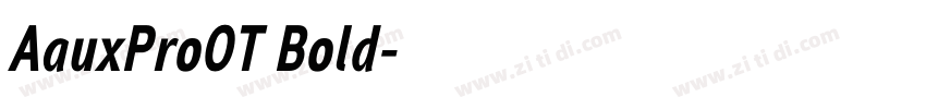 AauxProOT Bold字体转换